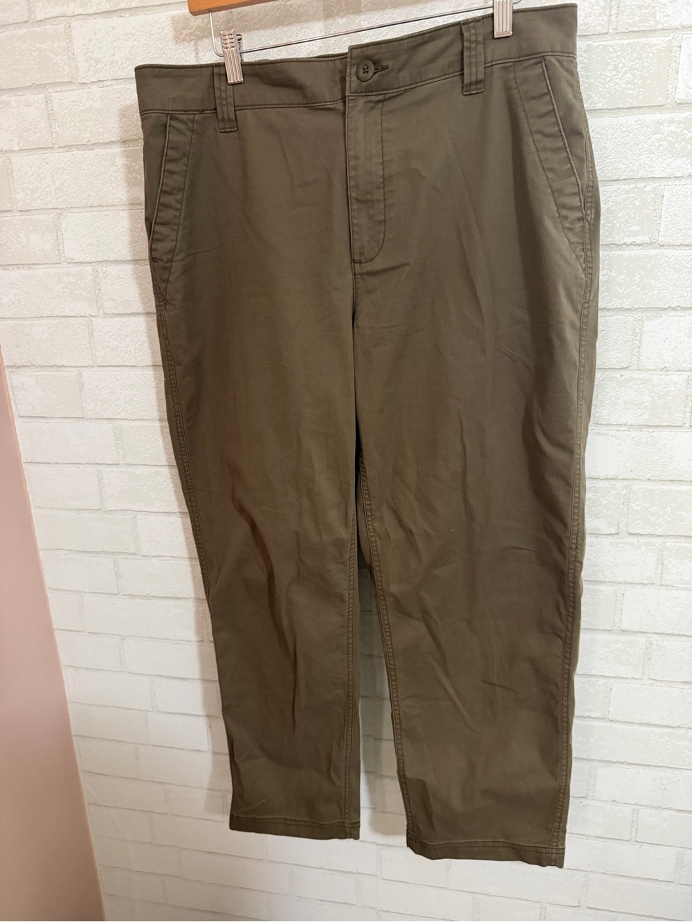 Old Navy High-Waisted OGC Chino Pants In Reishi Dark Taupe Large #3100